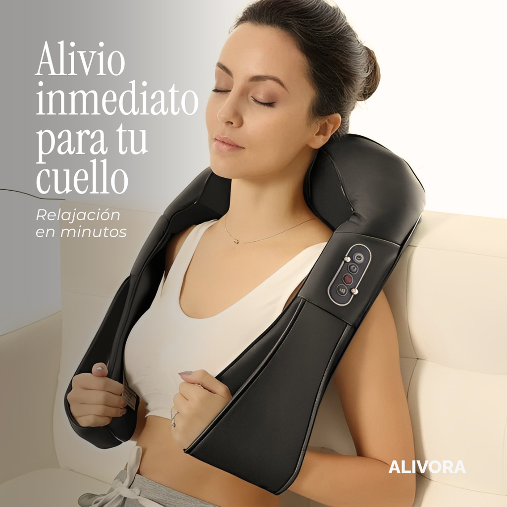 Alivora Neck™ – Masajeador Cervical de Amasado Profundo